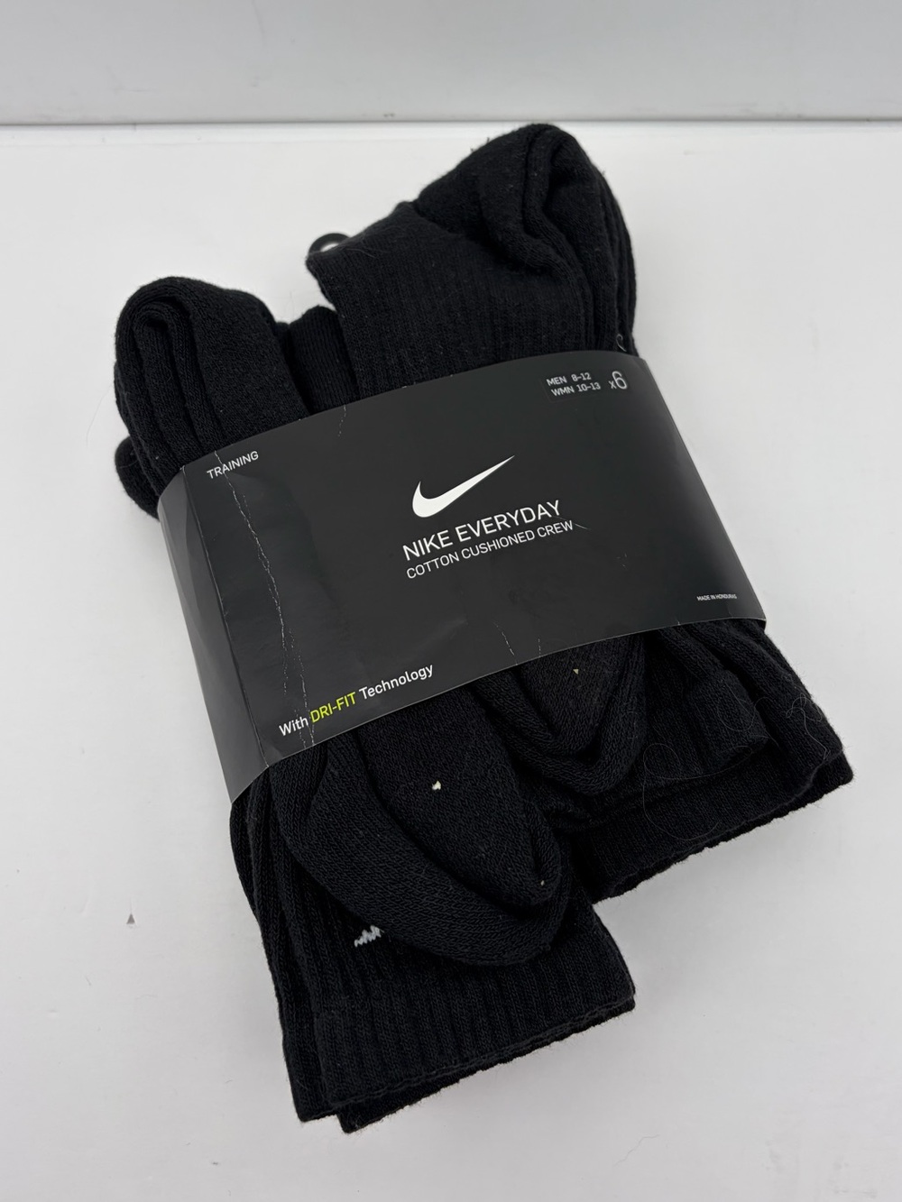 NIKE EVERYDAY COTTON CUSHIONED CREW SOCKS